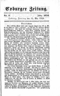 Coburger Zeitung Freitag 12. Mai 1854