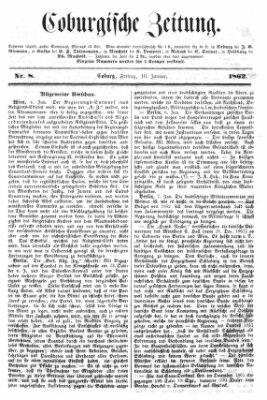 Coburger Zeitung Freitag 10. Januar 1862