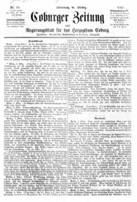 Coburger Zeitung Montag 6. März 1865