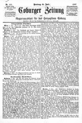 Coburger Zeitung Freitag 5. Juli 1867