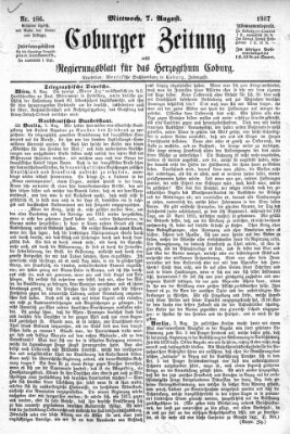 Coburger Zeitung Mittwoch 7. August 1867