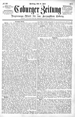 Coburger Zeitung Freitag 5. Juli 1872