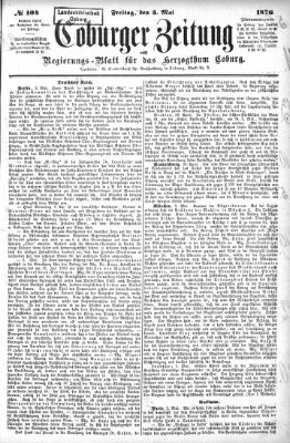 Coburger Zeitung Freitag 5. Mai 1876