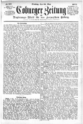 Coburger Zeitung Dienstag 15. Mai 1877