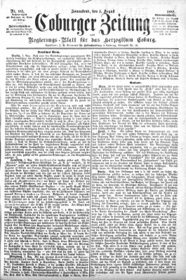 Coburger Zeitung Samstag 5. August 1882