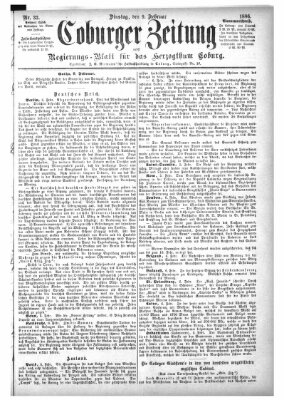 Coburger Zeitung Dienstag 9. Februar 1886