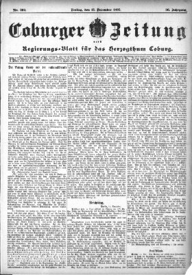 Coburger Zeitung Freitag 13. Dezember 1895