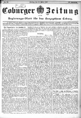 Coburger Zeitung Freitag 12. März 1897