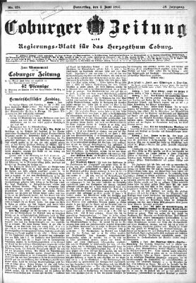 Coburger Zeitung Donnerstag 3. Juni 1897
