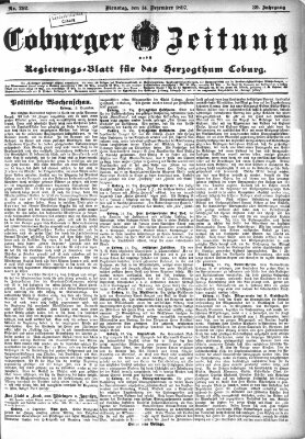 Coburger Zeitung Dienstag 14. Dezember 1897