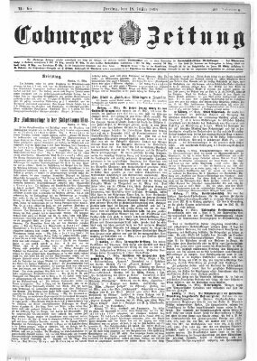 Coburger Zeitung Freitag 18. März 1898