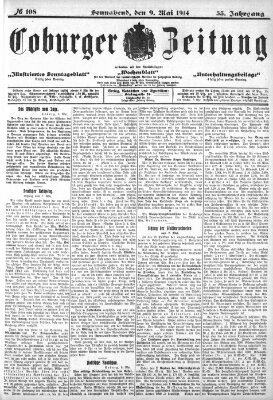 Coburger Zeitung Samstag 9. Mai 1914