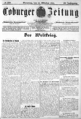 Coburger Zeitung Dienstag 12. Oktober 1915