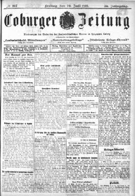 Coburger Zeitung Freitag 20. Juli 1917