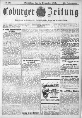 Coburger Zeitung Dienstag 4. Dezember 1917