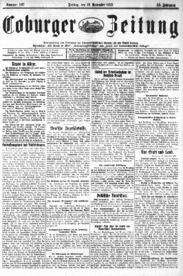 Coburger Zeitung Freitag 13. November 1925