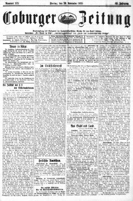 Coburger Zeitung Freitag 20. November 1925