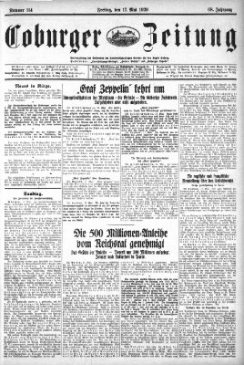 Coburger Zeitung Freitag 17. Mai 1929