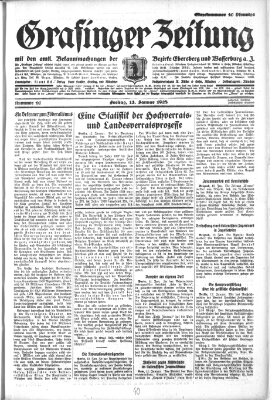 Grafinger Zeitung Freitag 13. Januar 1928
