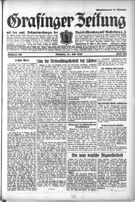Grafinger Zeitung Dienstag 10. Juli 1928