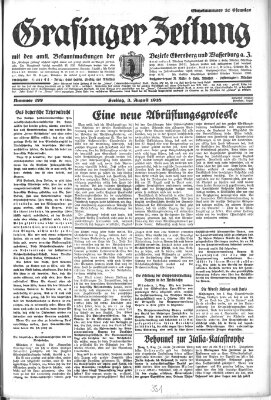 Grafinger Zeitung Freitag 3. August 1928