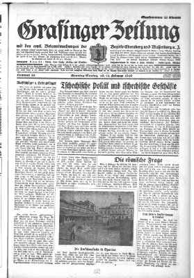 Grafinger Zeitung Sonntag 10. Februar 1929