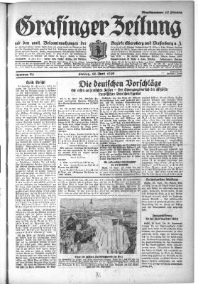 Grafinger Zeitung Freitag 19. April 1929