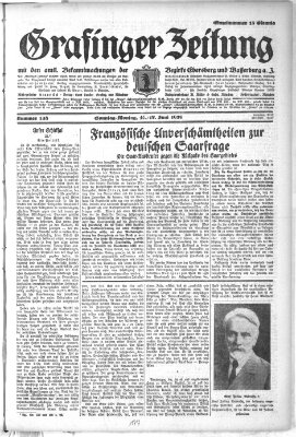 Grafinger Zeitung Sonntag 16. Juni 1929