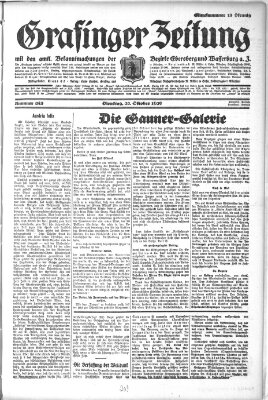 Grafinger Zeitung Dienstag 22. Oktober 1929