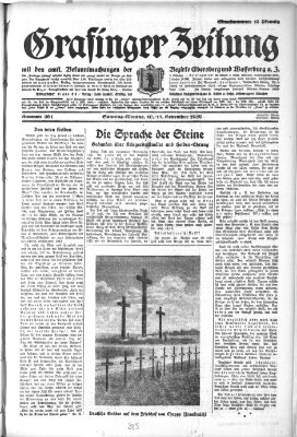 Grafinger Zeitung Montag 11. November 1929