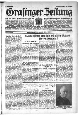 Grafinger Zeitung Sonntag 23. März 1930