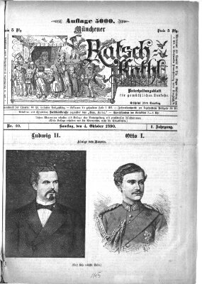 Münchener Ratsch-Kathl Samstag 4. Oktober 1890