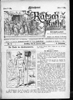 Münchener Ratsch-Kathl Samstag 31. Januar 1891