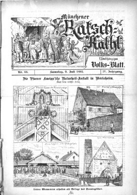 Münchener Ratsch-Kathl Samstag 9. Juli 1892