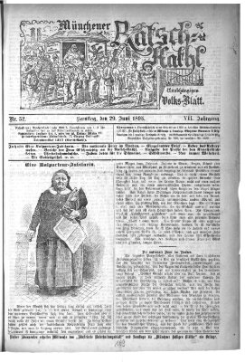 Münchener Ratsch-Kathl Samstag 29. Juni 1895