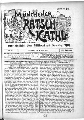 Münchener Ratsch-Kathl Samstag 9. Mai 1896