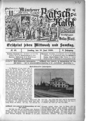 Münchener Ratsch-Kathl Samstag 10. Juni 1899