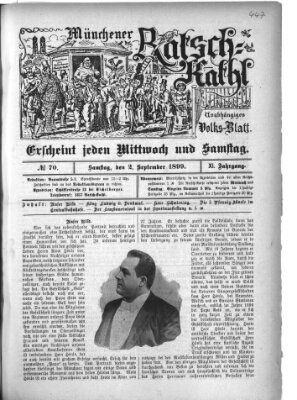 Münchener Ratsch-Kathl Samstag 2. September 1899