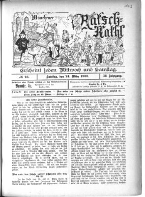 Münchener Ratsch-Kathl Samstag 24. März 1900