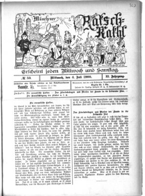 Münchener Ratsch-Kathl Mittwoch 4. Juli 1900