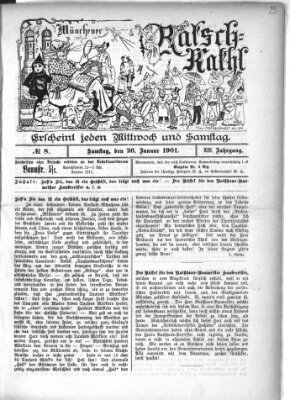 Münchener Ratsch-Kathl Samstag 26. Januar 1901