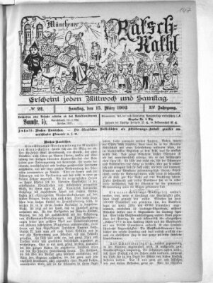 Münchener Ratsch-Kathl Samstag 15. März 1902