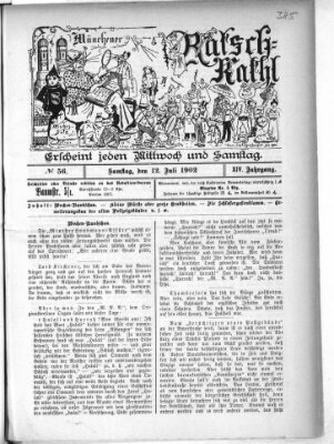 Münchener Ratsch-Kathl Samstag 12. Juli 1902