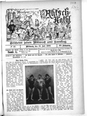 Münchener Ratsch-Kathl Mittwoch 16. Juli 1902
