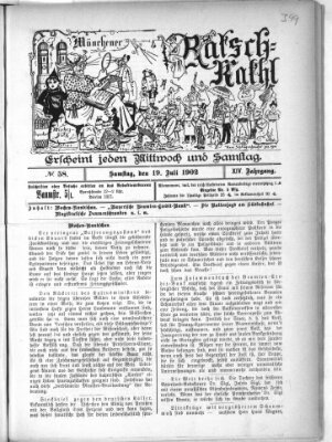 Münchener Ratsch-Kathl Samstag 19. Juli 1902