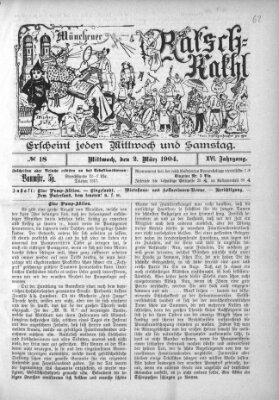 Münchener Ratsch-Kathl Mittwoch 2. März 1904