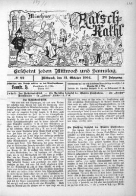 Münchener Ratsch-Kathl Mittwoch 12. Oktober 1904