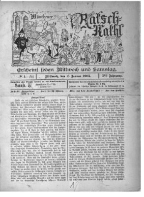 Münchener Ratsch-Kathl Mittwoch 4. Januar 1905