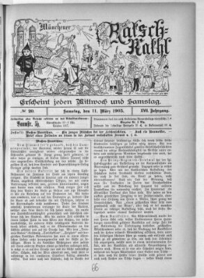 Münchener Ratsch-Kathl Samstag 11. März 1905