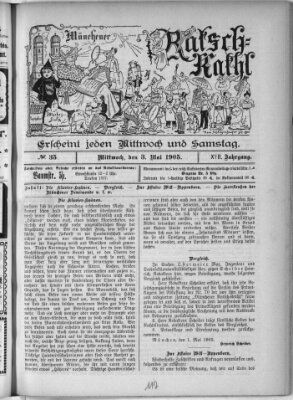 Münchener Ratsch-Kathl Mittwoch 3. Mai 1905